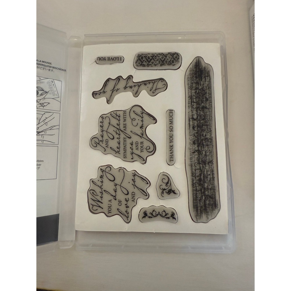 Stampin' Up! LOT 10 Stamp Sets photopolymer cling Rubber Dies Retired Blooms - Picture 13 of 13